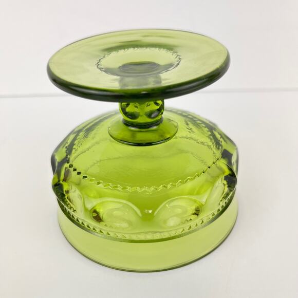 Vintage Indiana Kings Crown Thumbprint Sherbet Cups Set of 4 - Picture 6 of 8